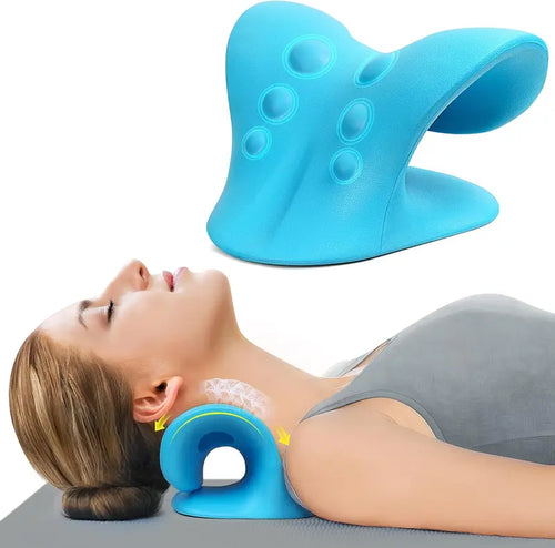 HZA™Neck Stretcher,Neck Hump Corrector,Neck and Shoulder Relaxer Cervical Traction Device Pillow for Muscle Relax and TMJ Pain Relief