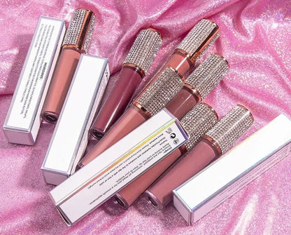 Private label transparent sparkling diamond lip gloss
